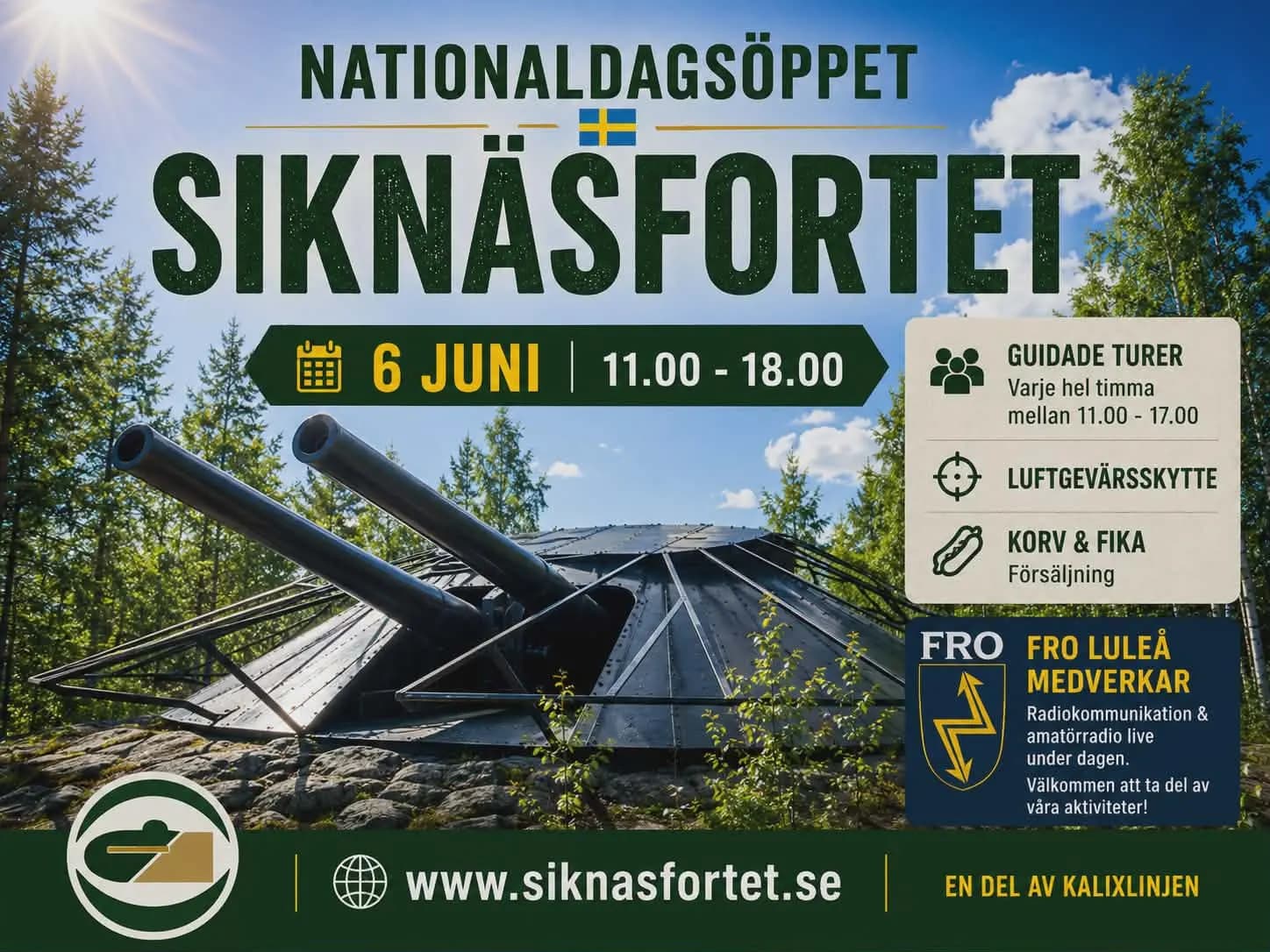 National Day Opening at Siknäsfortet